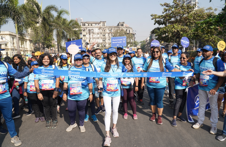 Aditya Birla Group and Mpower an initiative of Aditya Birla Education Trust runs in Support of Mental Health Awareness at  Tata Mumbai Marathon 2023